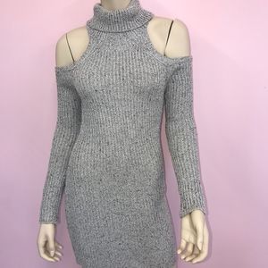 🆕Illa Illa Tan/Brown Cold Shoulder Sweater Dress